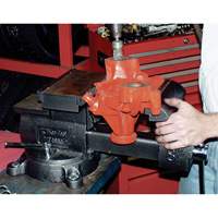 KT4800 Professional Reversible Mechanics Vise, 8" Jaw Width, 4-7/8" Throat Depth, Swivel Base Southpoint Industrial Supply