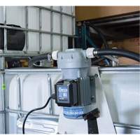 Pompe de transfert de fluide d'&eacute;chappement diesel (DEF) 115 V CA avec support pour cuve GRV et pistolet Southpoint Industrial Supply