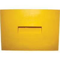Wheel Chock, Polyurethane, Yellow, 15-1/4" W x 12-1/8" D x 10-3/4" H Southpoint Industrial Supply