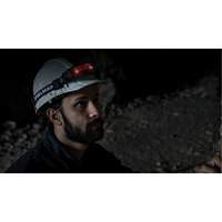 Lampe frontale &eacute;troite activ&eacute;e par le mouvement avec clignotant arri&egrave;re rouge, DEL, 250 lumens, 3 hres de fonctionnement, piles AA Southpoint Industrial Supply