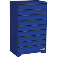 Modular Drawer Cabinet, 9 Drawers, 36" W x 24" D x 60" H, Blue Southpoint Industrial Supply