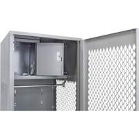 Gear Locker with Door, Steel, 24" W x 24" D x 72" H, Grey FN466 | Southpoint Industrial Supply