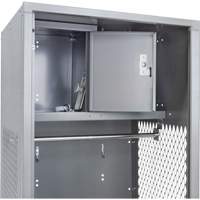 Gear Locker, Steel, 24" W x 24" D x 72" H, Grey FN468 | Southpoint Industrial Supply