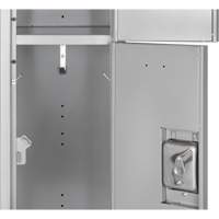 Lockers, 3 -tier, 12" x 18" x 86", Steel, Grey, Knocked Down Southpoint Industrial Supply