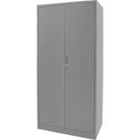 Combination Storage Cabinet, 36" W x 18" D x 72" H, Grey Southpoint Industrial Supply