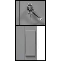 Counter-High Storage Cabinet, Steel, 2 Shelves, 42" H x 30" W x 15" D, Grey Southpoint Industrial Supply