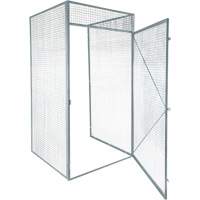 Casier pour entreposage en vrac, 48" x 48" x 90", Acier, Gris, D&eacute;mont&eacute;, Perfor&eacute; Southpoint Industrial Supply