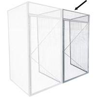 Casier pour entreposage en vrac additionnel, 36" x 36" x 90", Acier, Gris, D&eacute;mont&eacute;, Perfor&eacute; Southpoint Industrial Supply
