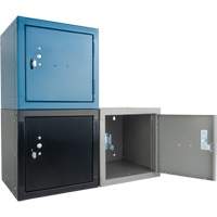 Stackable Cube Locker, 12" x 12" x 12", Steel, Grey, Knocked Down Southpoint Industrial Supply