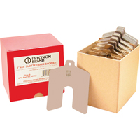 Assortiments de cales d'&eacute;paisseur &agrave; rainure, 5" lo x &eacute;paisseur 0,001"- 0,075", 5" la, Acier inoxydable Southpoint Industrial Supply