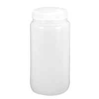 Wide-Mouth Bottles, Round, 1 gal., Plastic HB038 | Southpoint Industrial Supply