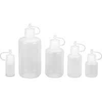 Narrow-Mouth Bottles, Round, 1/2 oz., Plastic HB233 | Southpoint Industrial Supply