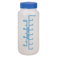 Wide-Mouth Bottles, Round, 16 oz., Plastic HC678 | Southpoint Industrial Supply