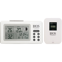 Indoor/Outdoor Thermometers With Clock, Contact, Digital, 32 to 122°F (0 to 50°C) Southpoint Industrial Supply