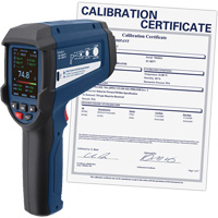 Professional Infrared Thermometer with Integrated Type K Thermocouple & Calibration Certificate, -58 - 3362°F (-50 - 1850°C), 55:1, Adjustable Emmissivity ID030 | Southpoint Industrial Supply