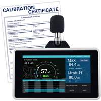 Desktop/Wall Mount Sound Level Meter with Calibration Certificate, 30 - 130 dB Measuring Range Southpoint Industrial Supply