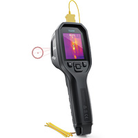 24:1 Spot IR Thermal Imaging Camera with Bullseye Laser & Type K Thermocouple, 160 x 120 pixels, -10° - 45°C (14° - 113°F), 70 mK Southpoint Industrial Supply