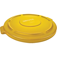 Couvercles ronds Brute, Couvercle plat, Plastique/Poly&eacute;thyl&egrave;ne, Convient aux contenants 22" dia. Southpoint Industrial Supply