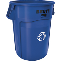 Contenants ronds pour le recyclage BRUTE, Vrac, Plastique, 44 gal. US Southpoint Industrial Supply