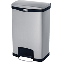 Slim Jim&reg; Waste Container, Stainless Steel, 13 US gal. Capacity Southpoint Industrial Supply
