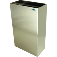 Wall Mounted Waste Receptacles, Stainless Steel, 11 US gal. Southpoint Industrial Supply