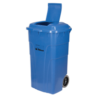 Roll Out Recycling Bin, Curbside, Polyethylene, 65 US gal. Southpoint Industrial Supply
