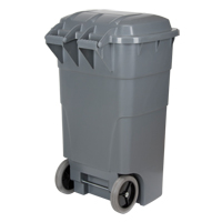 Roll Out Garbage Bin, Polyethylene, 65 US gal. Southpoint Industrial Supply