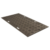Medium-Duty Ground Protection, 4' x 8', High Density Polyethylene, Textured, Black JI355 | Southpoint Industrial Supply