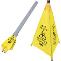 "Wet Floor" Pop-Up Safety Cone, Bilingual with Pictogram JI455 | Southpoint Industrial Supply