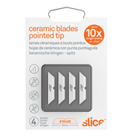 Slice Pointed-Tip Ceramic Box Cutter Blades, Single Style Southpoint Industrial Supply