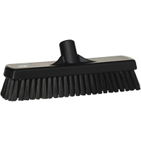 Deck & Wall Scrub Broom, Stiff Bristles, 12", Polyester, Black Southpoint Industrial Supply