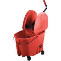 WaveBrake&reg; Mop Bucket & Wringer Combo Pack, Down Press, 8.75 US Gal.(35 Quart), Red Southpoint Industrial Supply