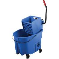 WaveBrake&reg; Mop Bucket & Wringer Combo Pack, Side Press, 8.75 US Gal.(35 Quart), Blue Southpoint Industrial Supply