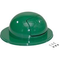 Drum Waste Disposal Top, Dome Lid, Metal, Fits Container Size: 23-1/2" Dia. Southpoint Industrial Supply