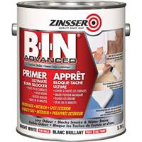 B-I-N&reg; Advanced Synthetic Shellac Based Primer, 3.78 L, Gallon, Tintable Bright White Southpoint Industrial Supply