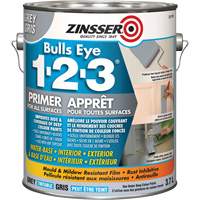 Bulls Eye 1-2-3&reg; Water-Base Primer, 3.78 L, Gallon, Grey Southpoint Industrial Supply