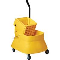 Champ Bucket & Wringer Combo, Side Press, 7.5 US Gal. (30 Quarts), Yellow Southpoint Industrial Supply