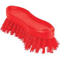 ColorCore Hand Brush, Stiff Bristles, 6" Long, Red Southpoint Industrial Supply