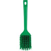 ColorCore Short Handle Brush, Stiff Bristles, 12" Long, Green Southpoint Industrial Supply