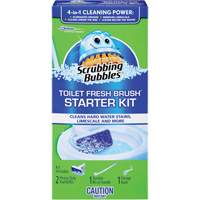 Trousse de d&eacute;marrage de brosse pour cuvettes Scrubbing Bubbles Fresh Brush, Recharge Southpoint Industrial Supply