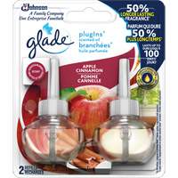 Glade&reg; PlugIns&reg; Scented Oil Refills, Apple Cinnamon, Cartridge Southpoint Industrial Supply