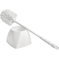 Bowl Brush with Caddy, 15-1/2" L, Polypropylene Bristles, White Southpoint Industrial Supply