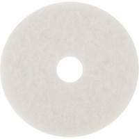 Tampon pour planchers, 10", Lustrage/Nettoyage/Polissage, Blanc Southpoint Industrial Supply