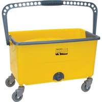 Microfibre Mop Bucket & Wringer, Strainer, 11 US Gal. (44 Quart), Yellow JN501 | Southpoint Industrial Supply