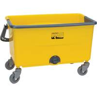 Microfibre Mop Bucket & Wringer, Strainer, 11 US Gal. (44 Quart), Yellow JN501 | Southpoint Industrial Supply