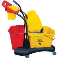 Multifunctional Mop Trolley, Down Press, 9.5 US Gal.(38 Quart), Yellow JN502 | Southpoint Industrial Supply