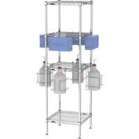 PPE Sanitizing Tree with Shelves Southpoint Industrial Supply
