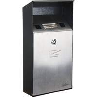 Cendrier, Montage mural, Acier inoxydable, Capacit&eacute; 1 Litre, Hauteur 11-4/5" Southpoint Industrial Supply