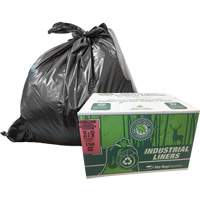 EcoLogo&reg; Garbage Bags, X-Strong, 48" W x 60" L, Clear, 246.05 L (65 Gal.) Capacity Southpoint Industrial Supply