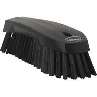 Large Angled Hand Brush, Stiff Bristles, 8" Long, Black Southpoint Industrial Supply